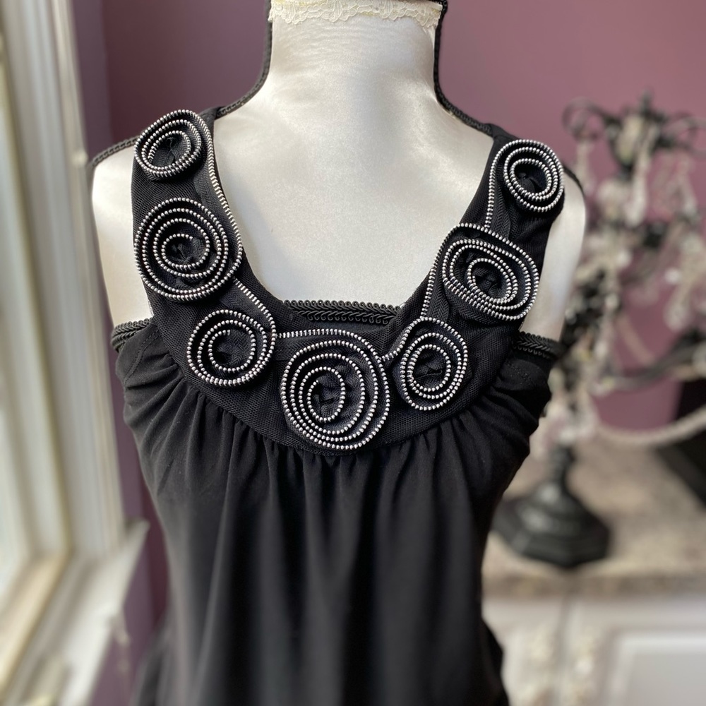 Zipper dress tank top